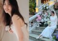 Cô dâu xinh nhất làng bóng chuyền khoe dáng trước căn biệt thự nguy nga như cung điện nhà chồng