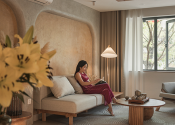 Ngắm căn nhà theo phong cách Wabi Sabi ở Ecopark, mộc mạc nhưng tinh tế, diện tích không lớn nhưng vẫn có nhiều không gian chung